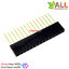 Pin header 2.54mm แบบขาวยาว 11mm ขนาด 1x15 ขา 1x15p