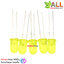 LED ขนาด 5mm สีเหลือง จำนวน 5 ดวง