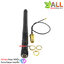 เสาอากาศ 2.4G wifi 2dBi module ipex to sma female external antenna connector with sma male antenna
