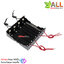 รางถ่าน 18650 4 ก้อนแบบแยกอิสระ battery cartridges with 8 lines independent output 3.7V