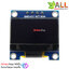 OLED LCD LED Display Module 128X64 0.96 นิ้ว oled 0.96 blue For Arduino จอสีน้ำเงิน