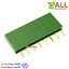 Pin header Female Header Single Row 2.54mm 8p Pin1x8 สีเขียว
