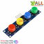 โมดูลสวิตช์กดติด/ปล่อยดับ 4 ปุ่ม 4 สี สำหรับ Arduino