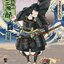 1/24 SANNSHIROU FROM THE SENGOKU-KUMIGASIRA WITH BLACK ARMOR (2FIGURES)