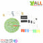 ชุดคิทวงจรลูกเต๋าเสียงทายไฟ 10 ดวง ทำงานด้วยเสียง CD4017 voice control rotary colorful LED light kit DIY