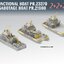 1/350 MULTIFUNCTIONAL BOAT PR.23370 & ANTI-SABOTAGE BOAT PR.21980 2+2+2