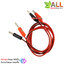 banana plug 4mm red and black to alligator clip jack ปลั๊กกล้วย เป็น คลิปหนีบ ยาว 1 เมตร