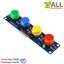 โมดูลสวิตช์กดติด/ปล่อยดับ 4 ปุ่ม 4 สี สำหรับ Arduino