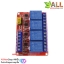 โมดูลรีเลย์ 24v 6 ช่อง Relay 6 Channel 24V relay Active High / LOW Relay Module Shield 250V/10A relay 24v