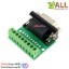 DB9 male transfer screw terminal 9 pin 9 hole RS232 RS485 conversion board
