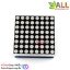 LED Matrix Driver MAX7219 IC Driver Module + LED 3mm Dot Matrix 8x8 ขนาด 30mm x 30mm สีน้ำเงิน