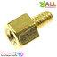 น็อต m2.5 ขนาด 4+4mm
