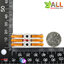 ขั้วต่อสายไฟ 3 เส้น terminal block สีส้ม 3p