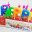 เทียนวันเกิดตัวอักษร HAPPY BIRTHDAY