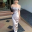 เช่าชุดราตรียาวสีเทา-เงิน สวยหรูให้เช่า 700 บาท