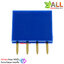Pin header Female Header Single Row 2.54mm 4p Pin1x4 สีน้ำเงิน