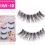 HW-10 ขนตาเอ็นใส (ขายปลีก) เเพ็คละ 5 คู่