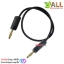 2mm Banana to Banana Jack Cable 20cm สีดำ