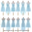 ชุดสีฟ้าพาสเทล มาเป็นคอลเล็คชั่น6แบบ สวยหวานทุกสไตล์