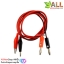 banana plug 4mm red and black to alligator clip jack ปลั๊กกล้วย เป็น คลิปหนีบ ยาว 1 เมตร