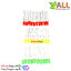 LED 3mm แพ็ค สีแดง เหลือง เขียว อย่างละ 10 ชิ้น รวม 30 ชิ้น