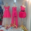 เช่าชุดราตรีสั้น สีชมพูบานเย็น