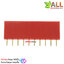Pin header Female Header Single Row 2.54mm 10p Pin1x10 สีแดง