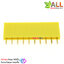 Pin header Female Header Single Row 2.54mm 10p Pin1x10 สีเหลือง
