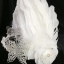 MAI17 มงกุฎขนนกขาว ผี้เสื้อเงิน (งาน handmade)**สินค้ามีจำกัด**