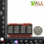 จอ LED 0.54 นิ้ว 4 หลัก 14-Segment ชิฟ HT16K33 สีเขียว