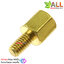 น็อต m2.5 5+5mm