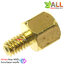 น็อต M2.5 ขนาด 4+4mm