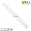ก้างปลา 40 ขา สีขาว 2.54mm White Single Row Male 1X40 Copper Pin Header Strip