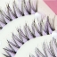 HS-38 ขนตาปลอม(ราคาส่ง) สีม่วง+ดำ ขั้นต่ำ 15 เเพ็ค คละเเบบได้