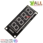 โมดูลแสดงค่าตัวเลข 4 หลัก ขนาด 0.56 นิ้ว TM1637 Driver สีเหลือง 5643BY
