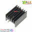 แผ่นระบายความร้อน IC Transistor TO-220 heat sink radiator black with pin 20x15x11mm