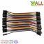 สายไฟ จัมเปอร์ เมีย-เมีย Jumper Wire สายแพ เมีย-เมีย ยาว 10cm. จำนวน 40 เส้น