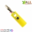 Banana socket banana plug 4MM banana head แจ๊กแบบกล้วย บานานาปลั๊ก ตัวผู้ขนาด 4mm สีเหลือง จำนวน 1 ชิ้น