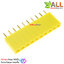 Pin header Female Header Single Row 2.54mm 10p Pin1x10 สีเหลือง