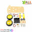 หุ่นยนต์ Smart car 2WD Robot Car Chassis With 2 Motors Magician Robotics Platform for Arduino