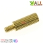น็อตทองเหลือง NUT M2 ขนาด 8+3mm