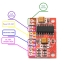 2.5-5v 2x3w ขยายเสียงขนาดเล็ก PAM8403 module red pcb