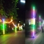 ไฟงานวัด LED สีฟ้า (ไฟนิ่งไม่กระพริบ), หลอด T8 สี