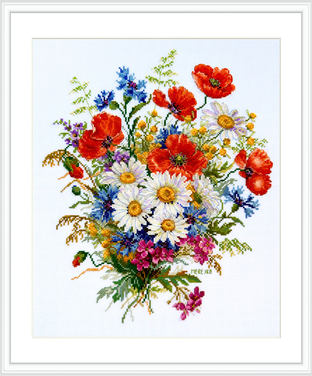 Merejka ชุดปักครอสติช Meadow Blooms
