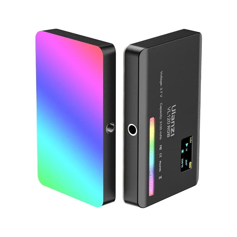 Ulanzi VL120 ไฟดารา ไฟไลฟ์สด ไฟติดหัวกล้อง แสง RGB 360 สี