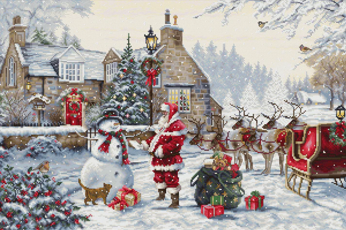 Luca-S ชุดปัก Santa's Cottage